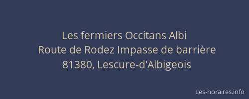 Les fermiers Occitans Albi