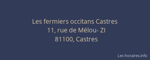 Les fermiers occitans Castres