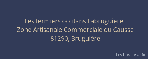 Les fermiers occitans Labruguière