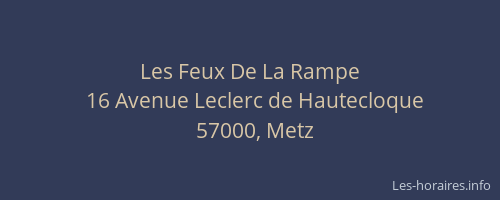 Les Feux De La Rampe