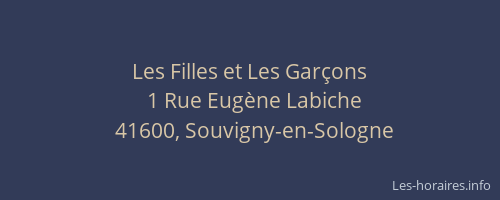 Les Filles et Les Gar&ccedil;ons