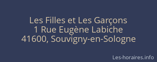Les Filles et Les Garçons