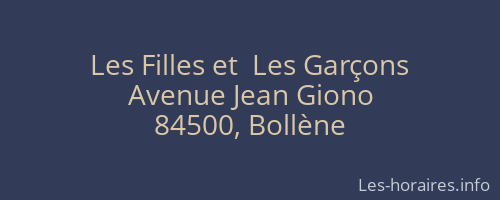 Les Filles et  Les Garçons
