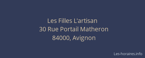 Les Filles L'artisan