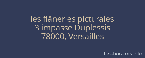 les flâneries picturales