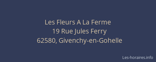 Les Fleurs A La Ferme