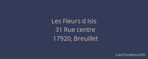 Les Fleurs d Isis