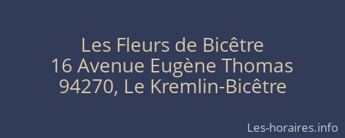 Les Fleurs de Bicêtre