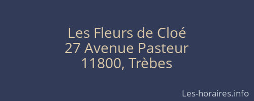 Les Fleurs de Cloé