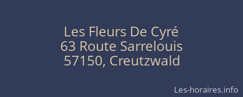 Les Fleurs De Cyré