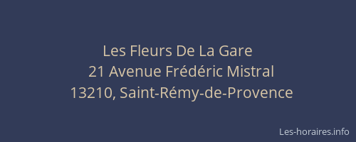 Les Fleurs De La Gare