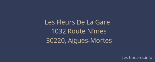 Les Fleurs De La Gare