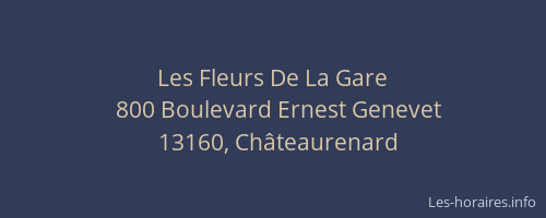 Les Fleurs De La Gare