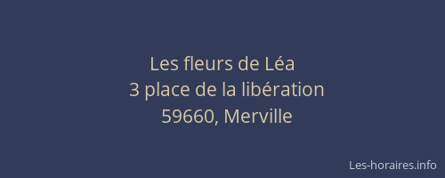 Les fleurs de Léa