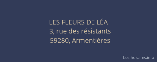 LES FLEURS DE LÉA