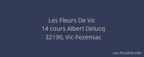Les Fleurs De Vic