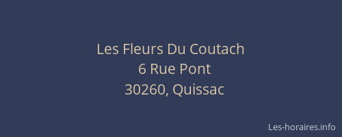 Les Fleurs Du Coutach