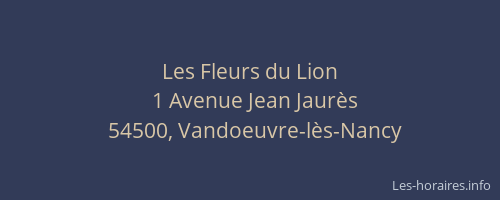 Les Fleurs du Lion