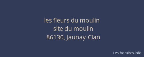 les fleurs du moulin