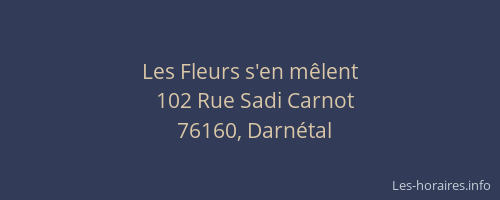 Les Fleurs s'en mêlent