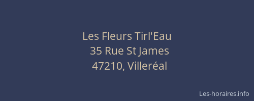 Les Fleurs Tirl'Eau