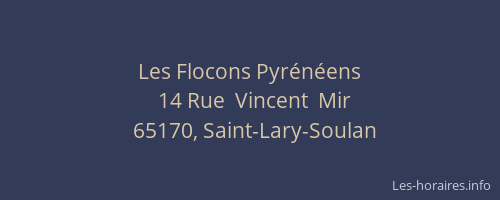 Les Flocons Pyr&eacute;n&eacute;ens
