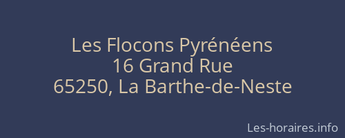 Les Flocons Pyrénéens
