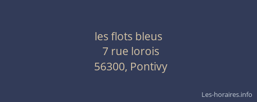les flots bleus