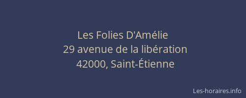 Les Folies D'Amélie