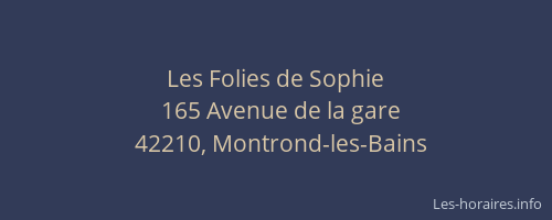 Les Folies de Sophie