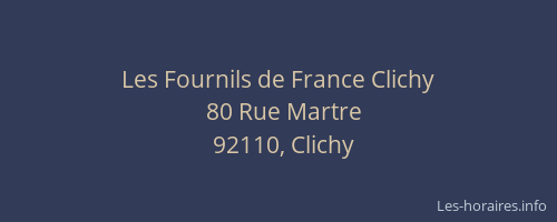 Les Fournils de France Clichy
