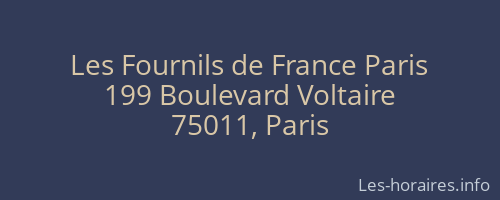 Les Fournils de France Paris