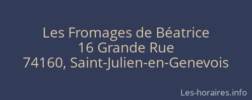 Les Fromages de Béatrice