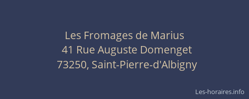 Les Fromages de Marius
