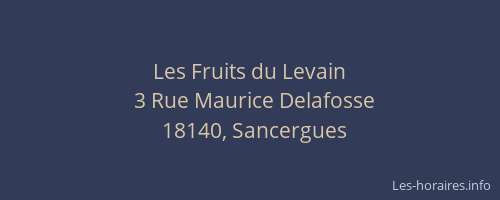 Les Fruits du Levain