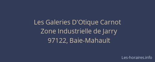 Les Galeries D'Otique Carnot