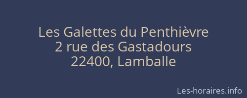 Les Galettes du Penthièvre