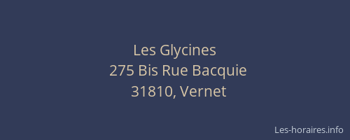 Les Glycines