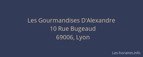 Les Gourmandises D'Alexandre