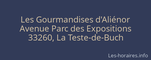 Les Gourmandises d'Aliénor