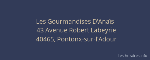 Les Gourmandises D'Ana&iuml;s