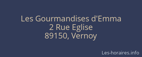 Les Gourmandises d'Emma