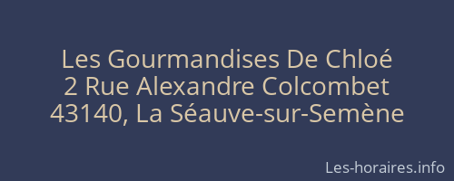 Les Gourmandises De Chloé