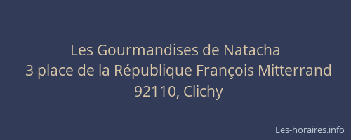 Les Gourmandises de Natacha