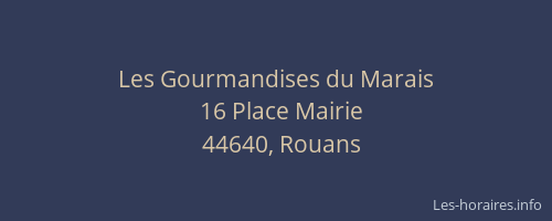 Les Gourmandises du Marais