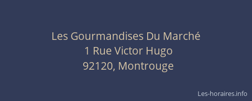 Les Gourmandises Du Marché