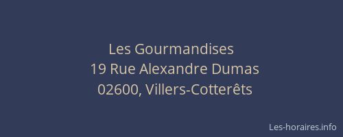 Les Gourmandises