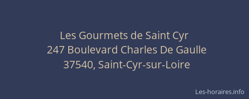 Les Gourmets de Saint Cyr
