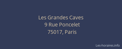 Les Grandes Caves