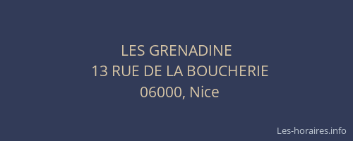 LES GRENADINE